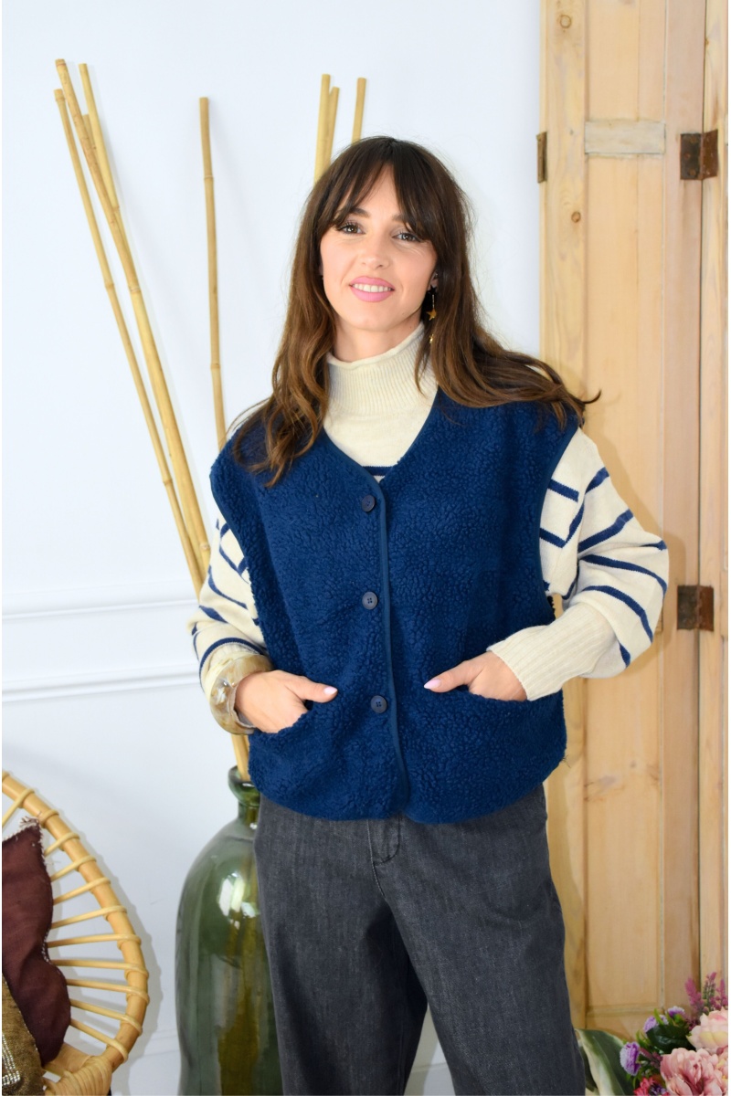 Gilet Moumoute Marine ALMA