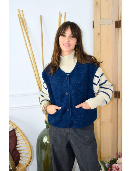 Gilet Moumoute Marine ALMA