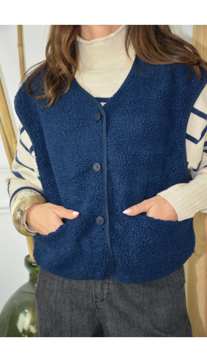 Gilet Moumoute Marine ALMA