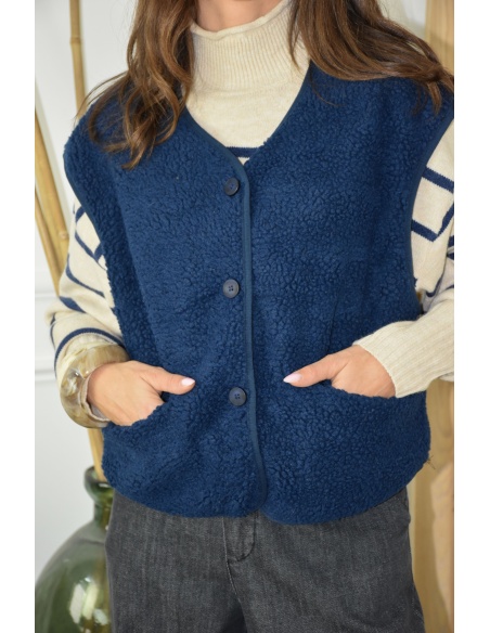 Gilet Moumoute Marine ALMA