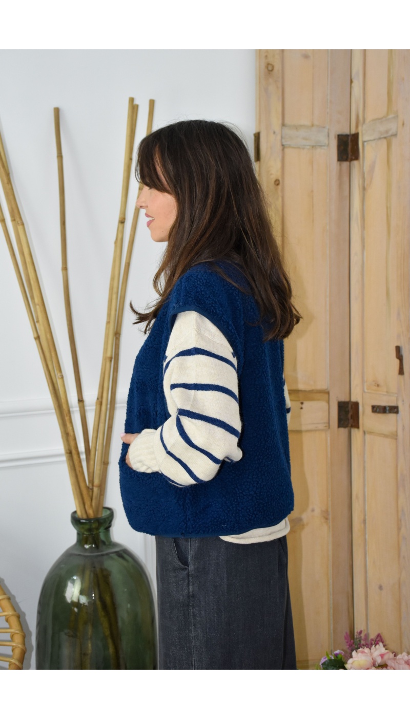 Gilet Moumoute Marine ALMA