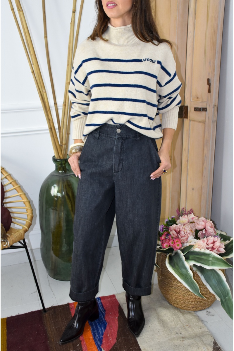 Jean Large Gris BRUNA 2