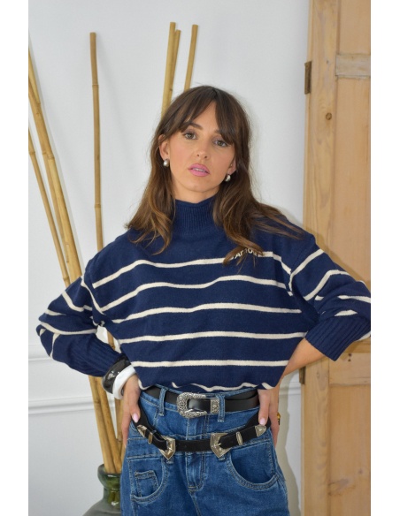 Ceinture Argent Noir EVIE