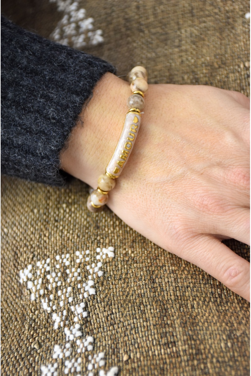 Bracelet Amour Taupe JENNY