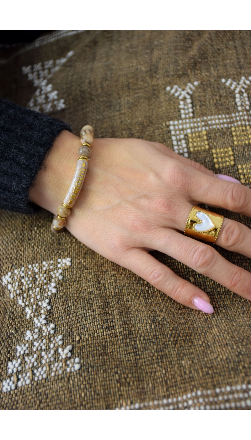 Bracelet Amour Taupe JENNY