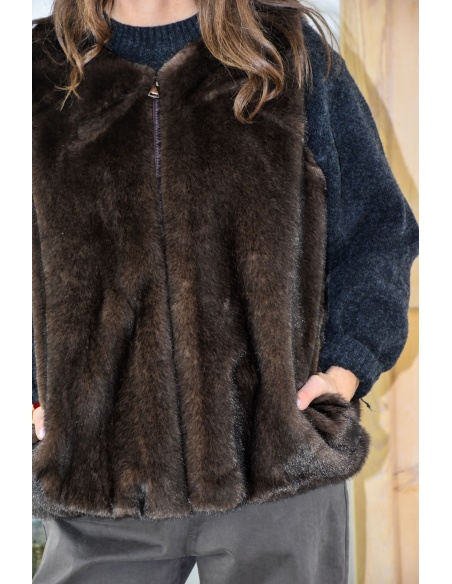 KESSLY SANSMA CHOCO VESTES FEMME