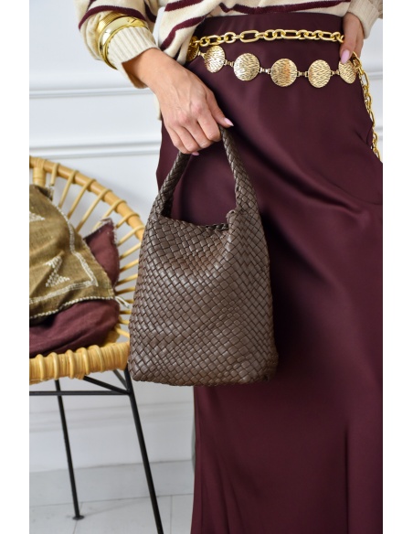 Sac Tressé Chocolat POPPY