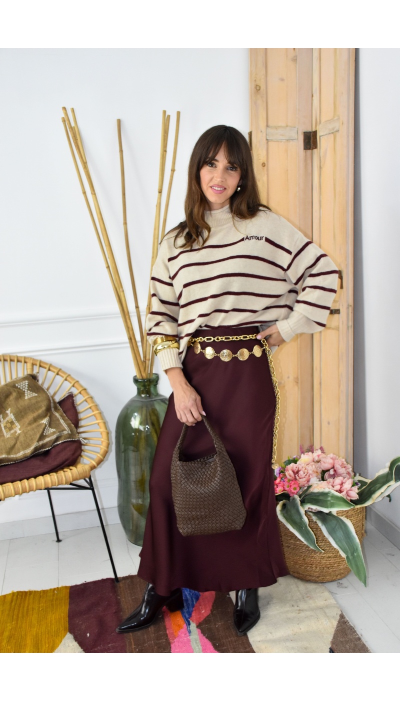 IVIVI SATIN BORDEA JUPES FEMME