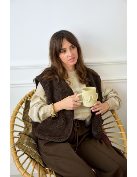 PRESSPLAY SANS M MARRON GILET FEMME