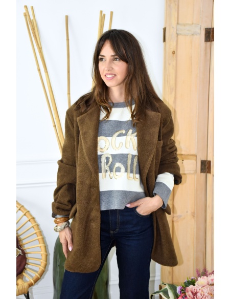 Blazer Maille Marron MARGARET