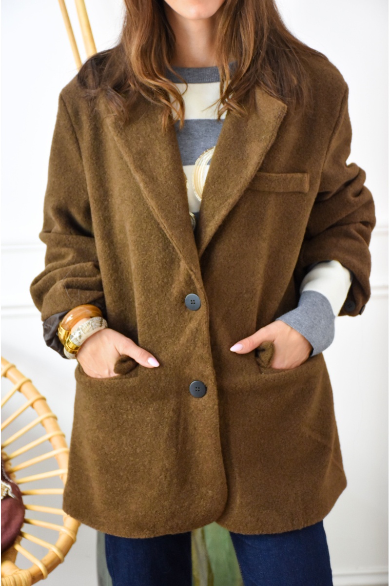 Blazer Maille Marron MARGARET 2