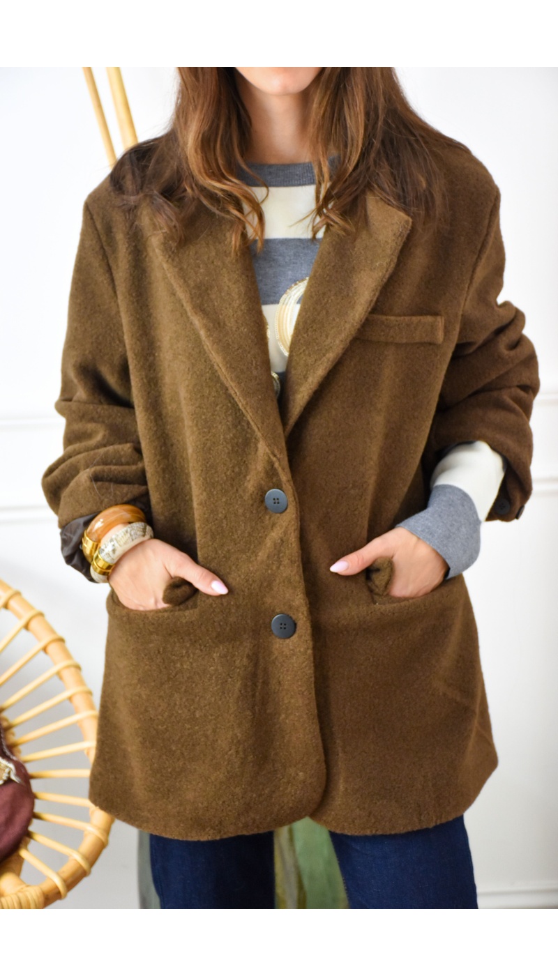 Blazer Maille Marron MARGARET