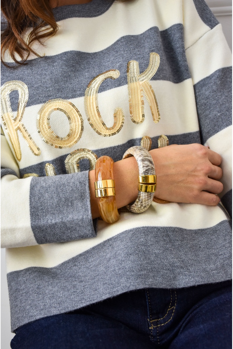 rouge bonbons MARBRE CAMEL BRACELETS 2