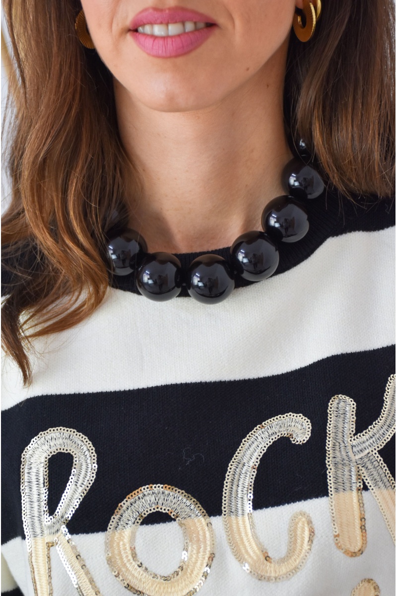 only one barcelona PERLE NOIR COLLIERS