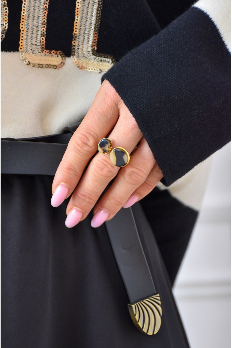 Bague Pierre Noire AVA