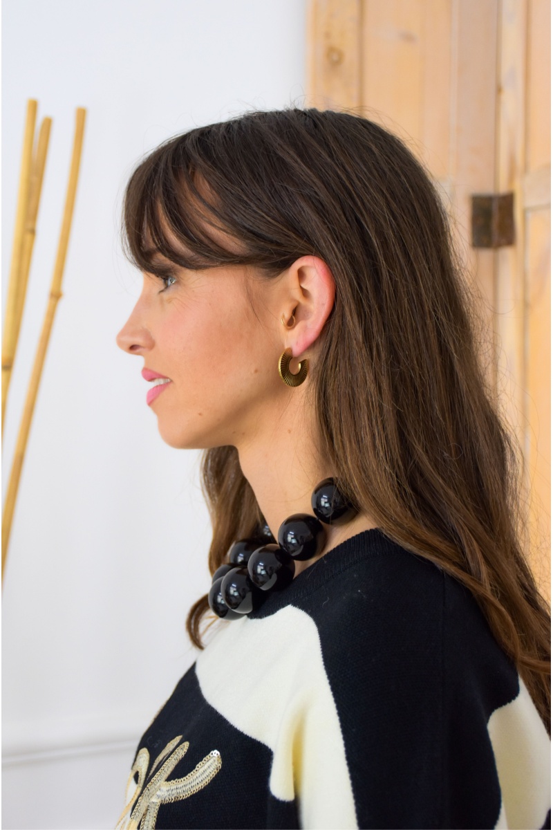 mia complementos bcn  DORE BOUCLES D'OREILLES