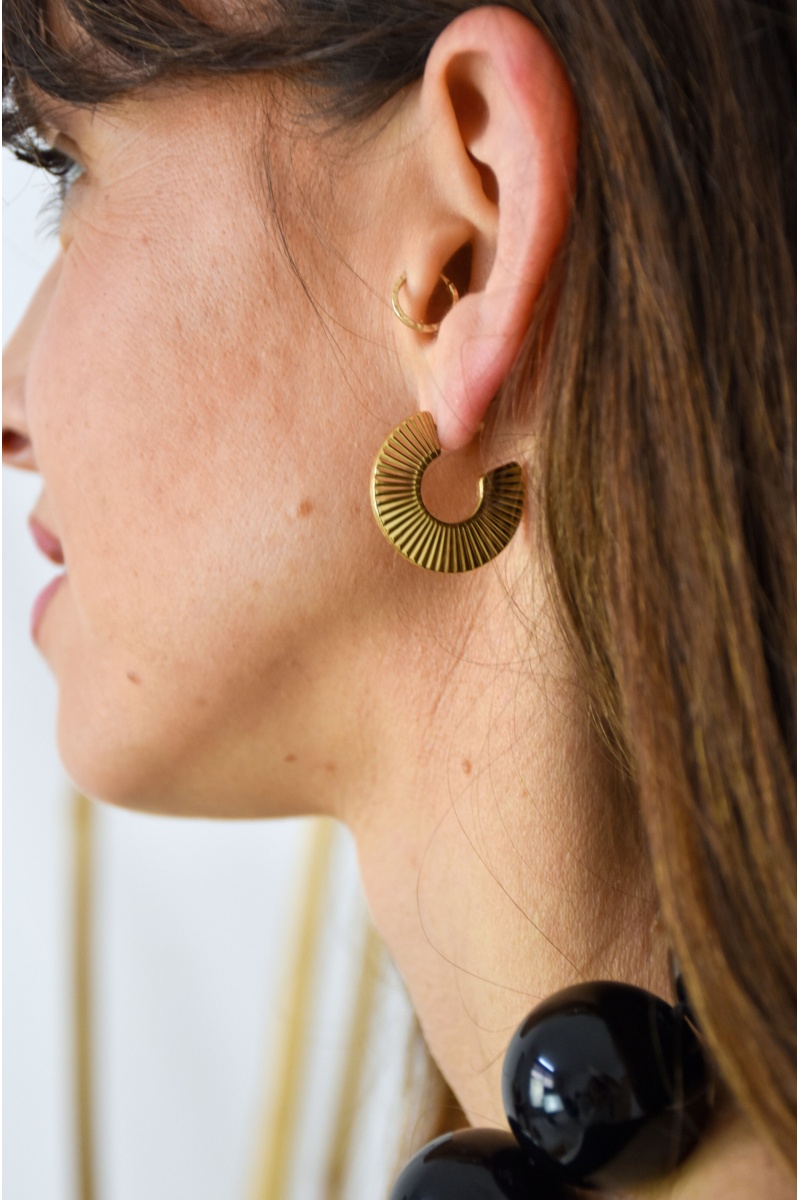 mia complementos bcn  DORE BOUCLES D'OREILLES 2