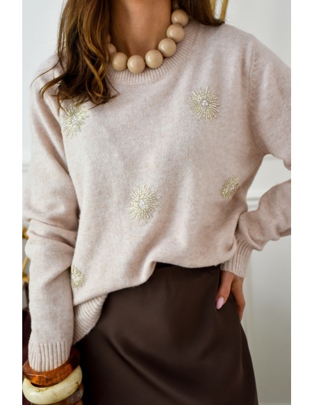 Pull Maille Beige JOELLE