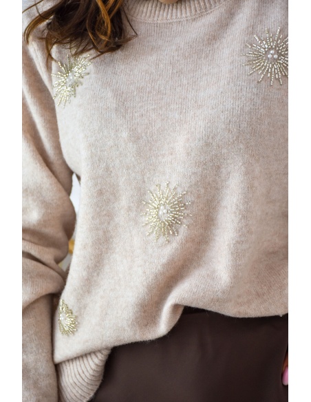 Pull Maille Beige JOELLE