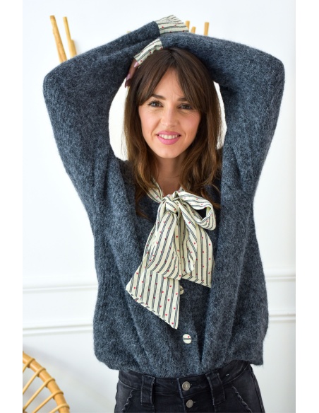 Pull Coeur Gris NELL