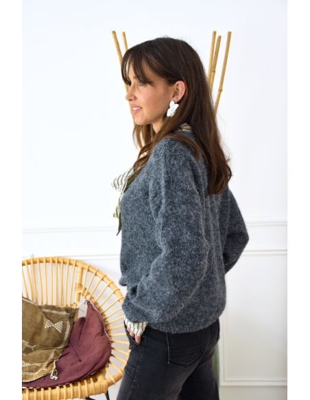 Pull Coeur Gris NELL