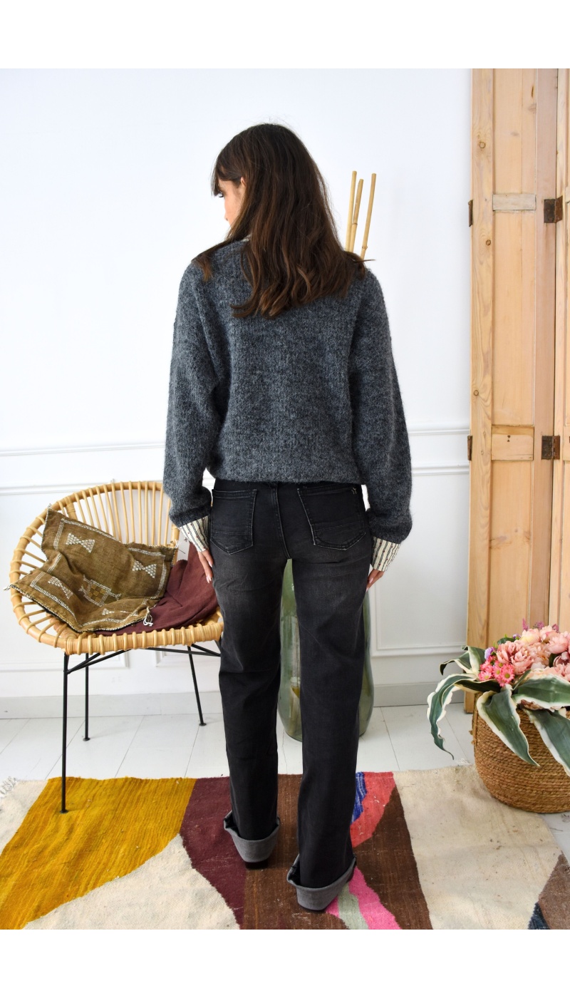 Pull Coeur Gris NELL