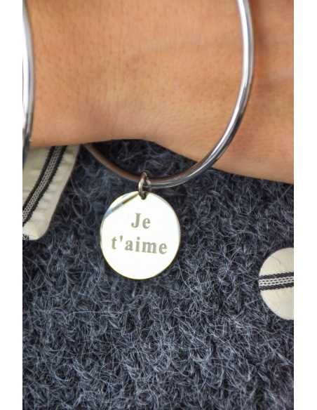 Silver Tassel Bangle LOVE Noho - 2 | SALE