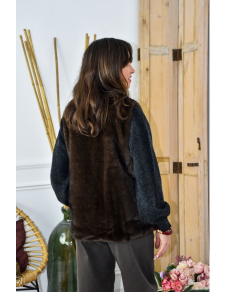 KESSLY SANSMA CHOCO VESTES FEMME