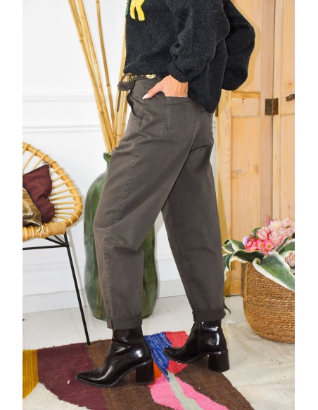 SEE YOU AGAIN SARL AROMA UNI MARRON PANTALON FEMME