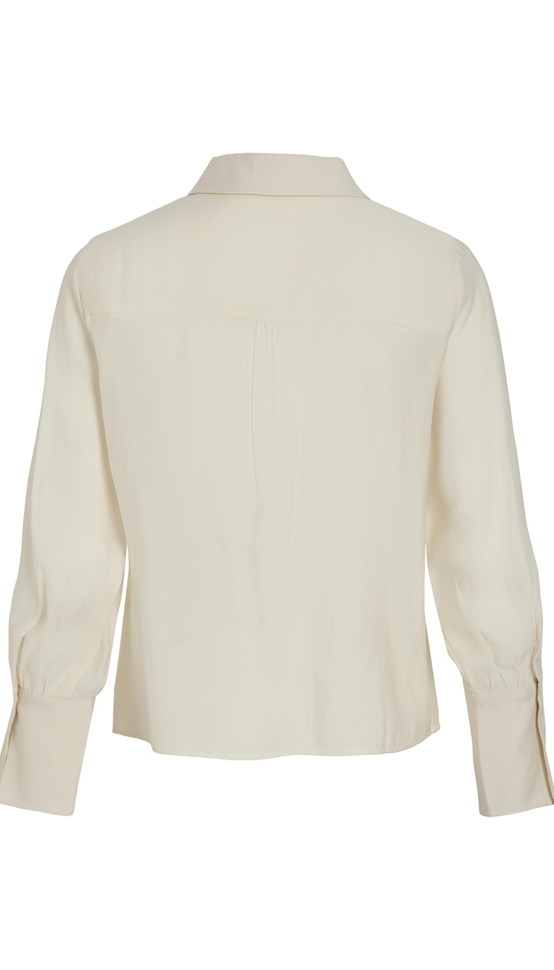 Chemisier Satiné Ecru VIMALOA