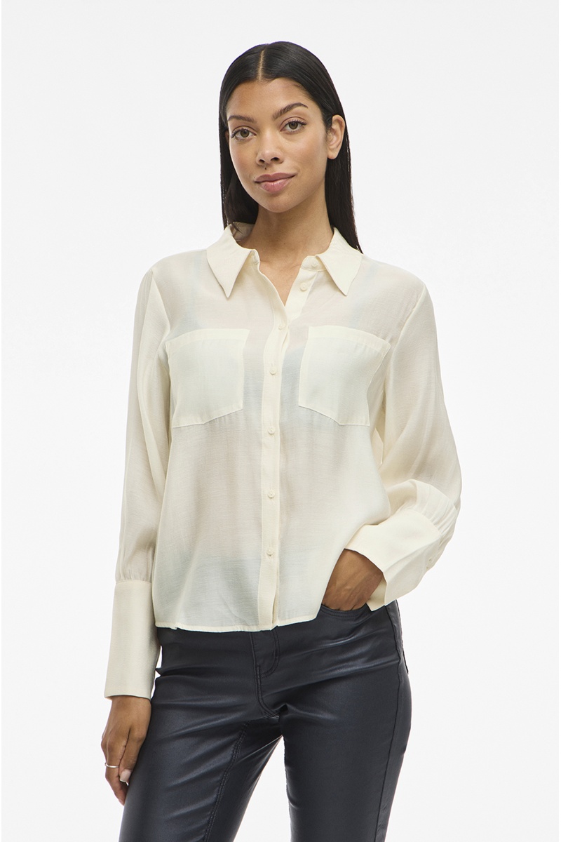 Chemisier Satiné Ecru VIMALOA 2
