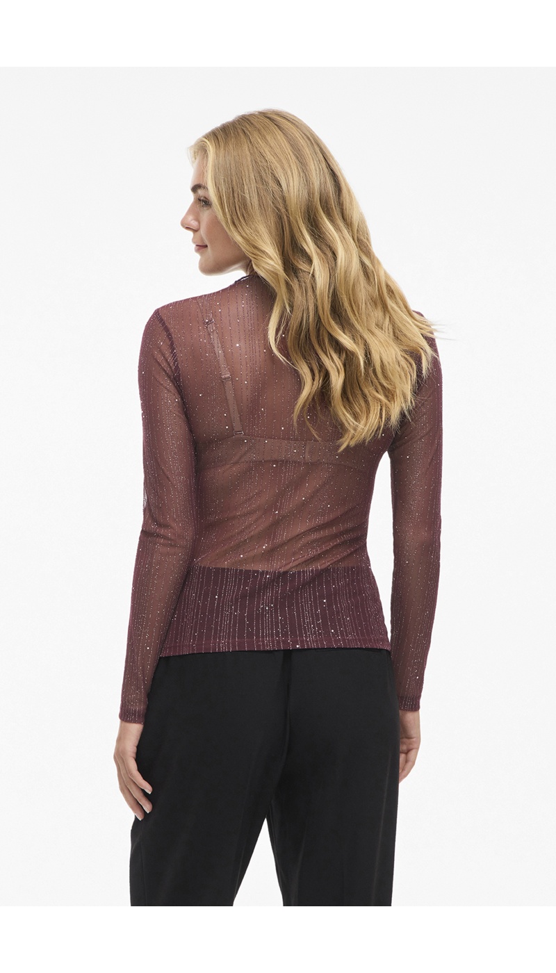 Top Paillettes Bordeaux VITURNO