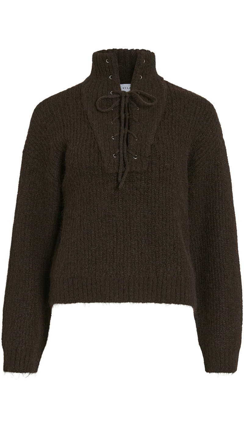 Pull Maille Marron VIGLEEBA