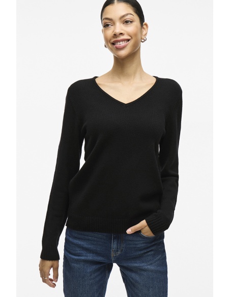 Pull Maille Noir VIRIL