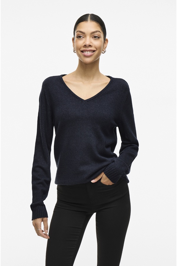 Marineblauer Strickpullover VIRIL VILA - 1 | TOPS 2