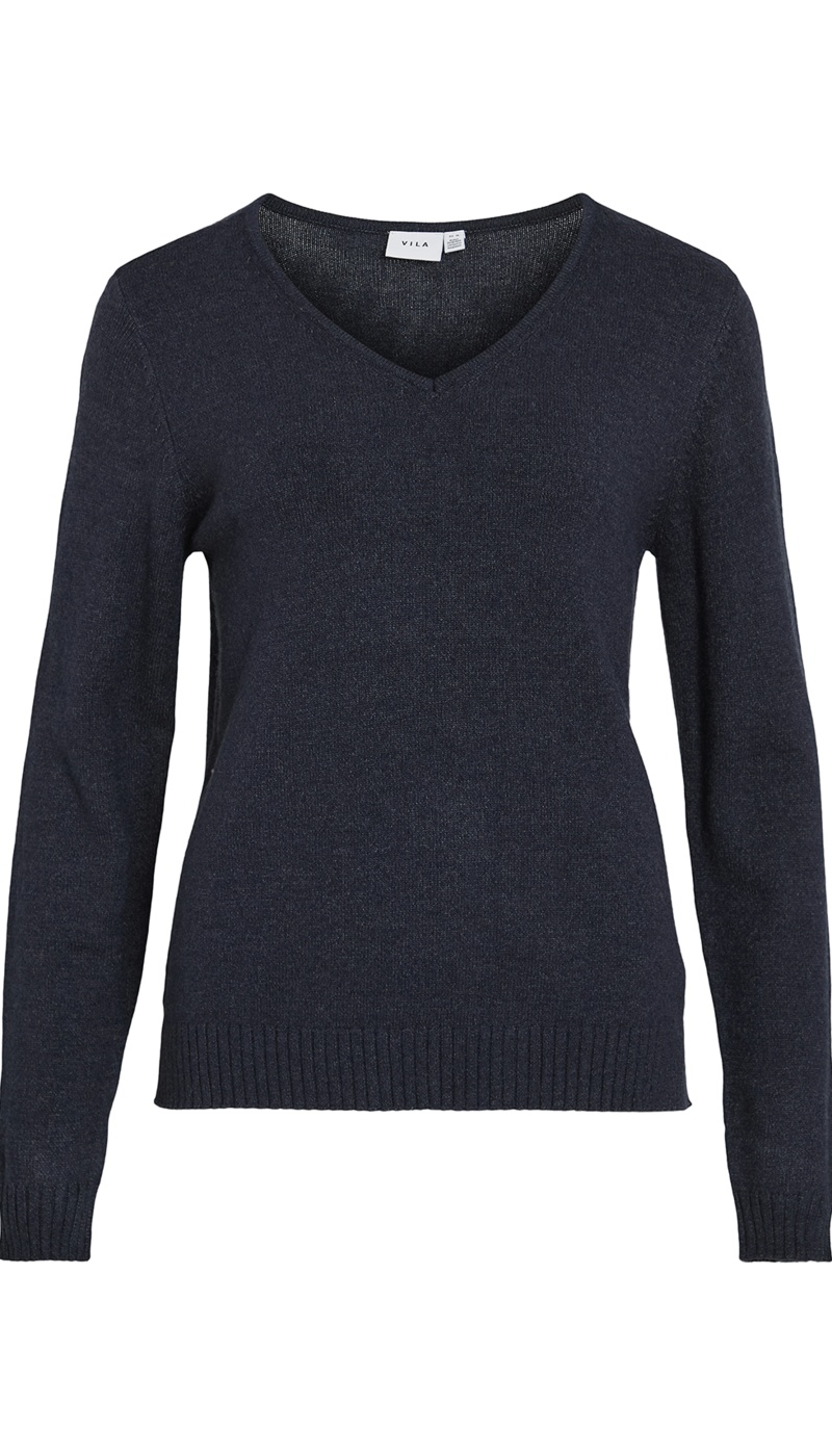 VIRIL VILA Maglione lavorato a maglia blu scuro - 6 | TOP