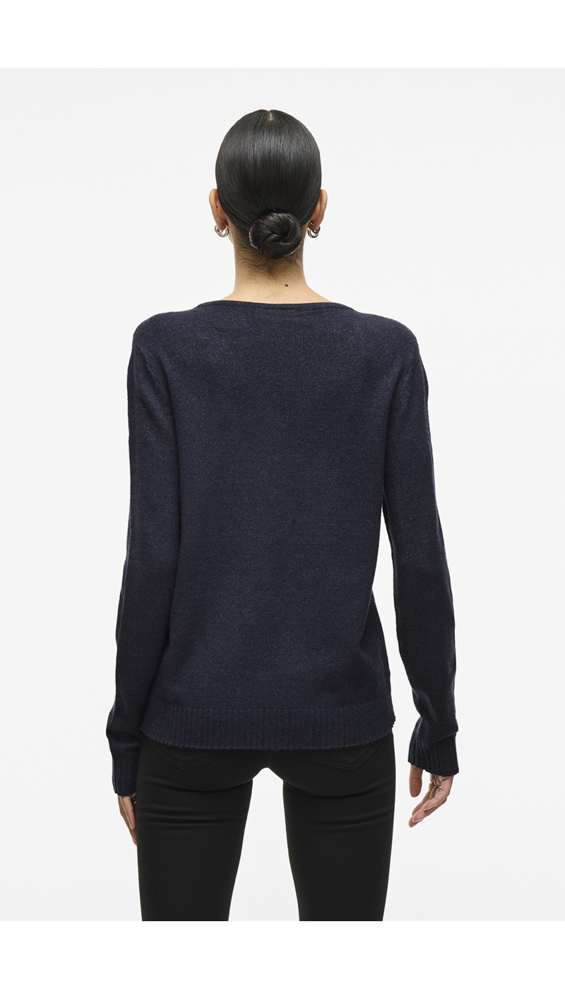 VIRIL VILA Maglione lavorato a maglia blu scuro - 4 | TOP