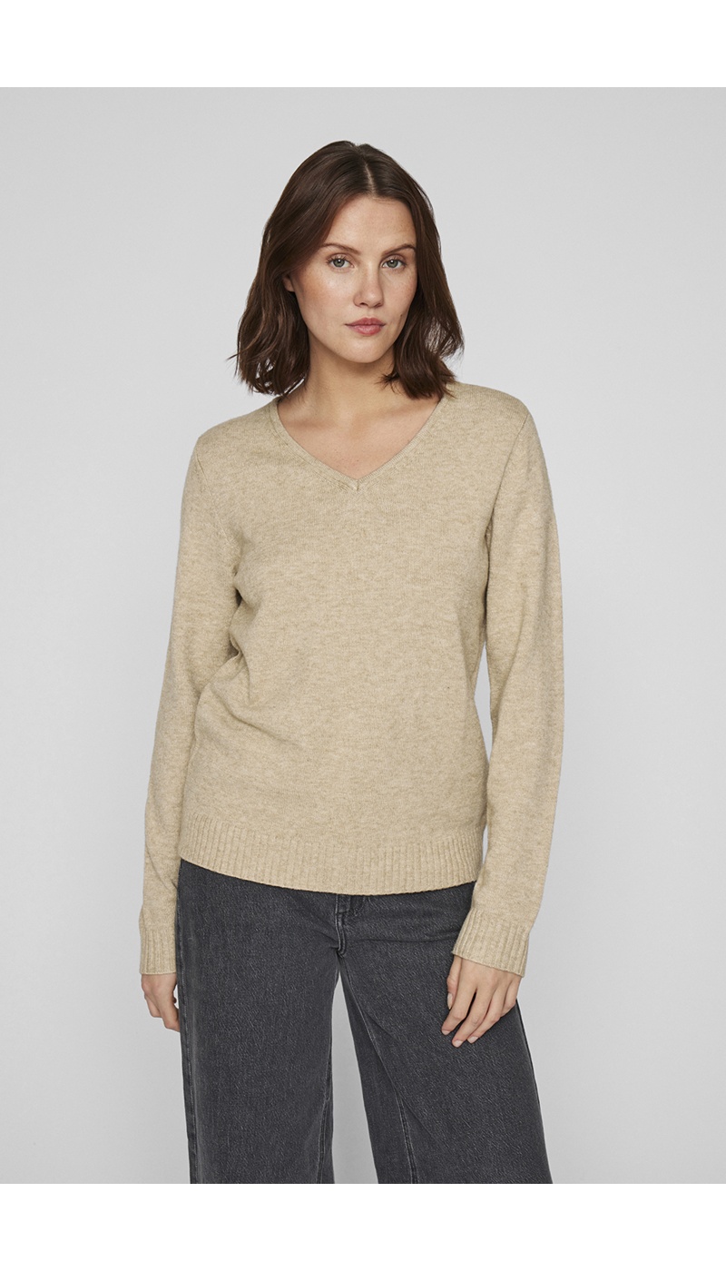 Pull Maille Beige VIRIL