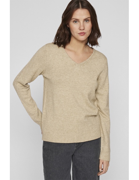 Pull Maille Beige VIRIL