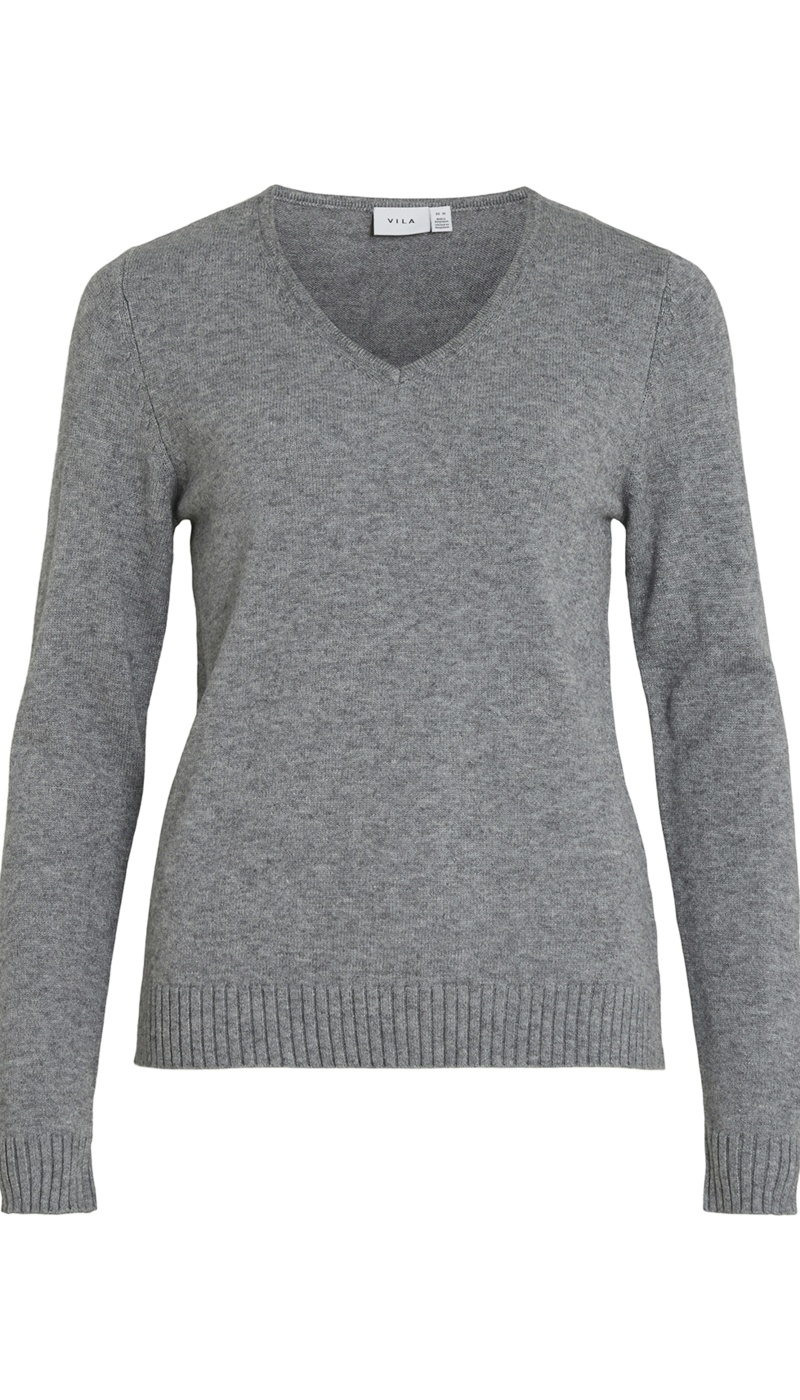 Grey knitted sweater VIRIL VILA - 6 | TOPS