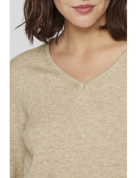 Pull Maille Beige VIRIL