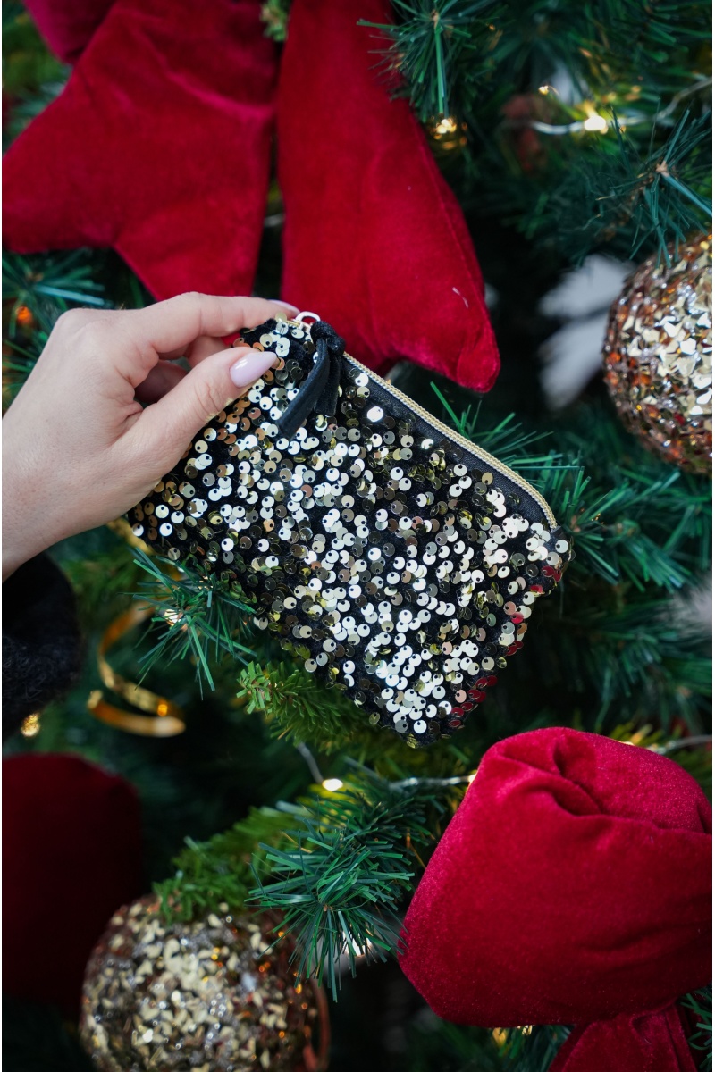 Pochette Sequins Dorés OSAKA