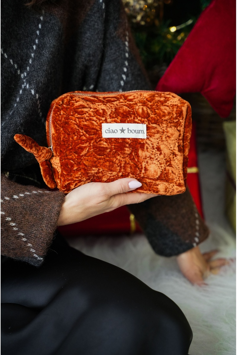 Pochette Velours Rouille CIAO