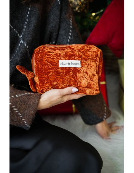 Pochette Velours Rouille CIAO