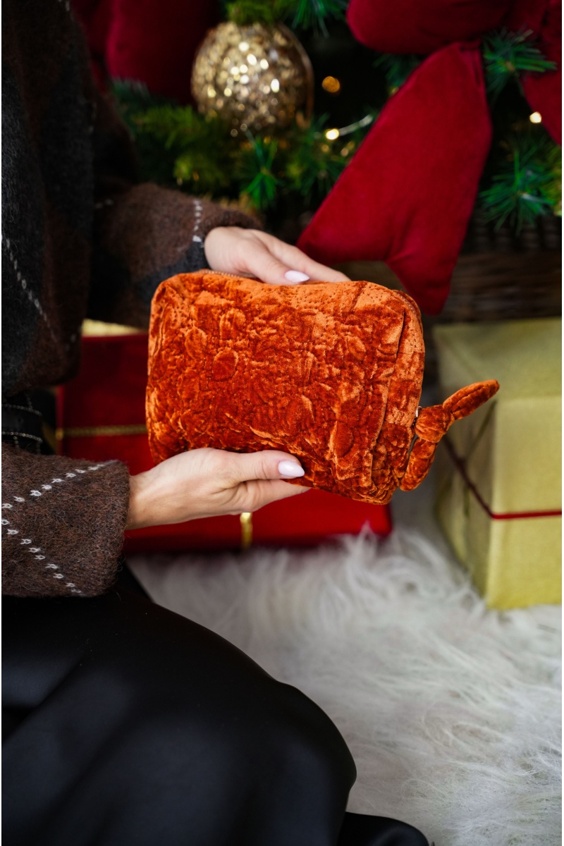 Pochette Velours Rouille CIAO 2