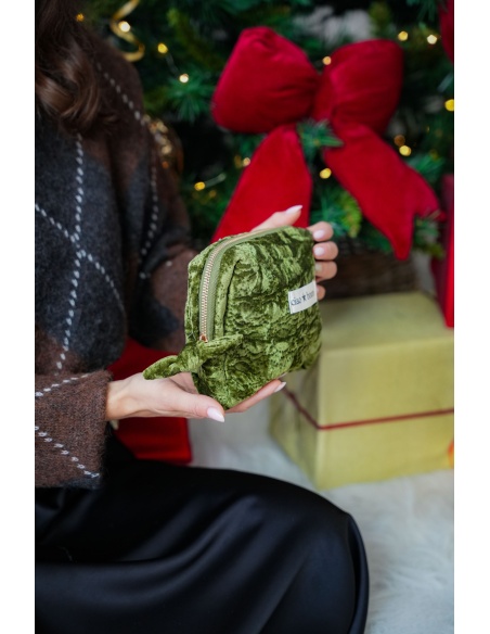 Pochette Velours Kaki CIAO