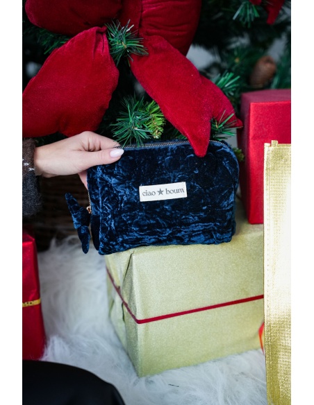 Pochette Velours Marine CIAO