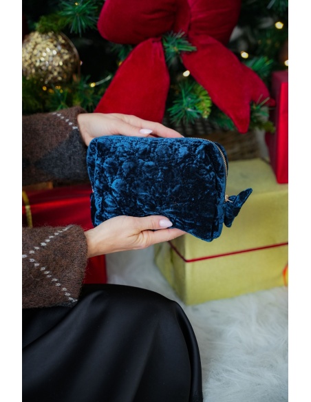 Pochette Velours Marine CIAO