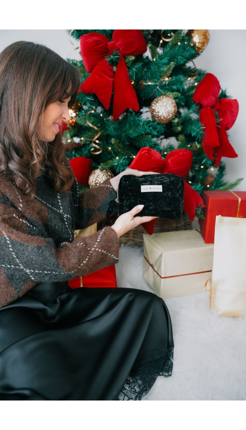 ANOUCHCA NOEUD NOIR POCHETTE