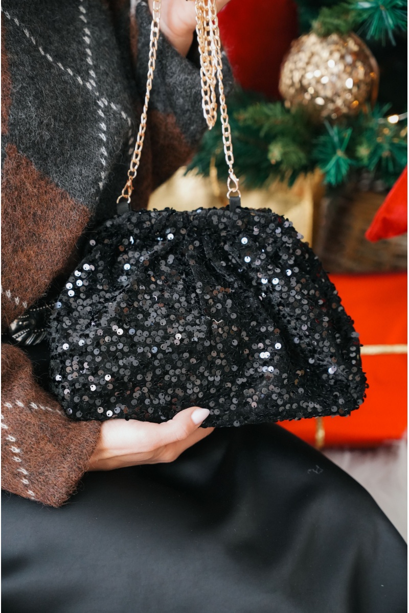 Sac Sequin Noir OSLO 2